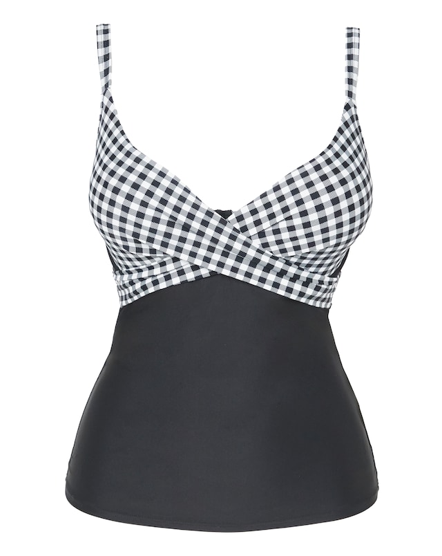 Figleaves Tailor Underwired Twist Front Tankini Top