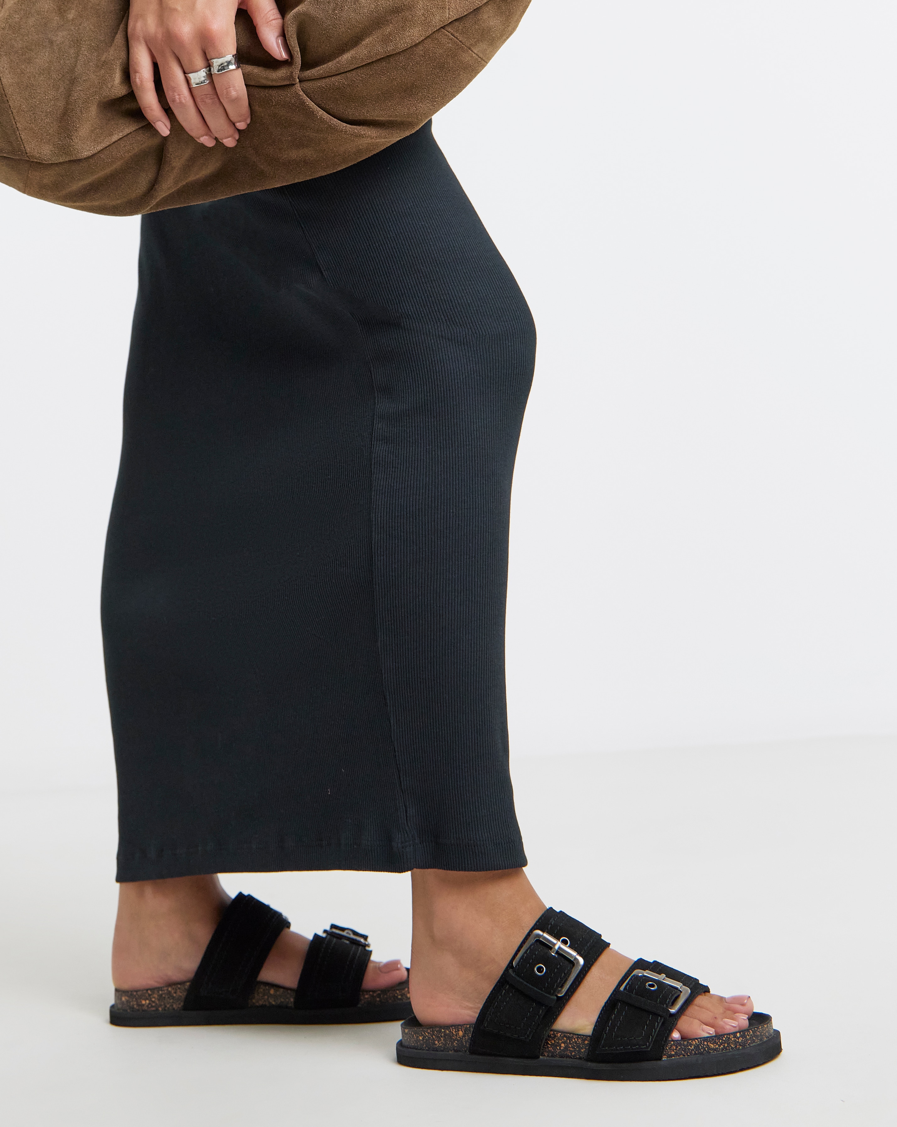 New In - Two Strap Buckle Sandals Extra Wide Fit