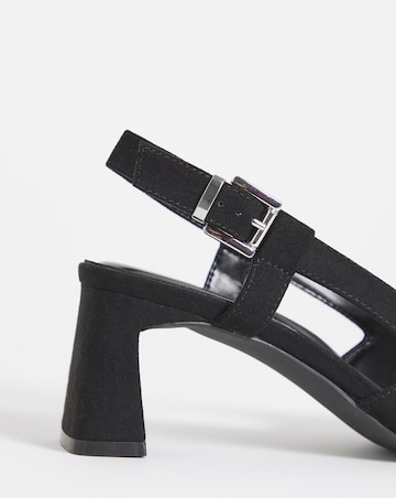 Cyrus Pointed Slingback Heeled Shoes - Extra Wide Fit (EEE)