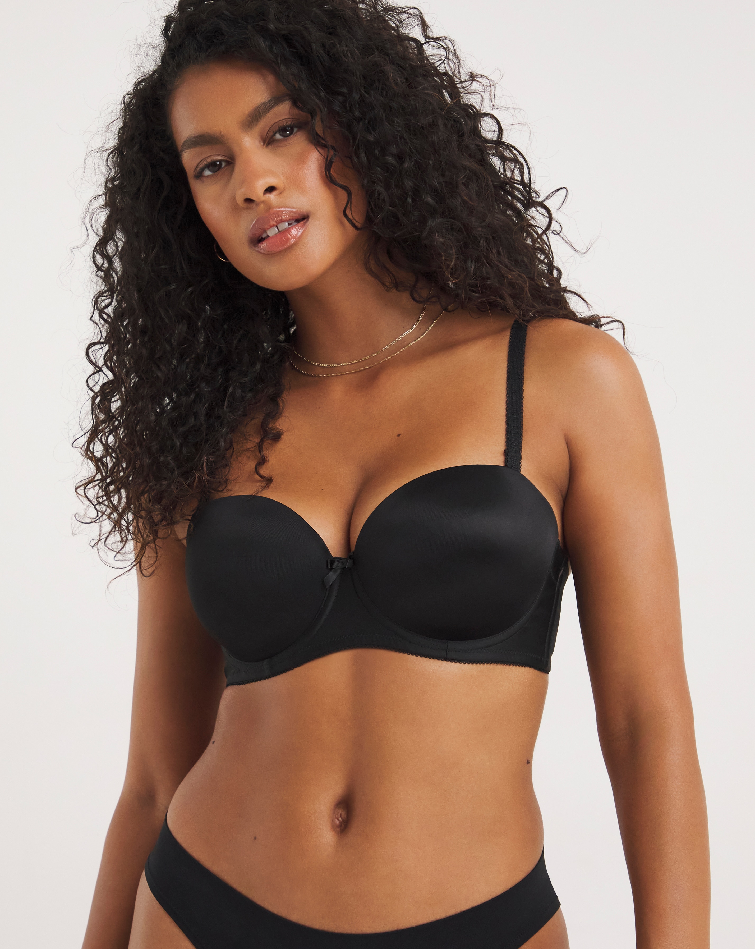 Freya Deco Moulded Strapless Bra Black