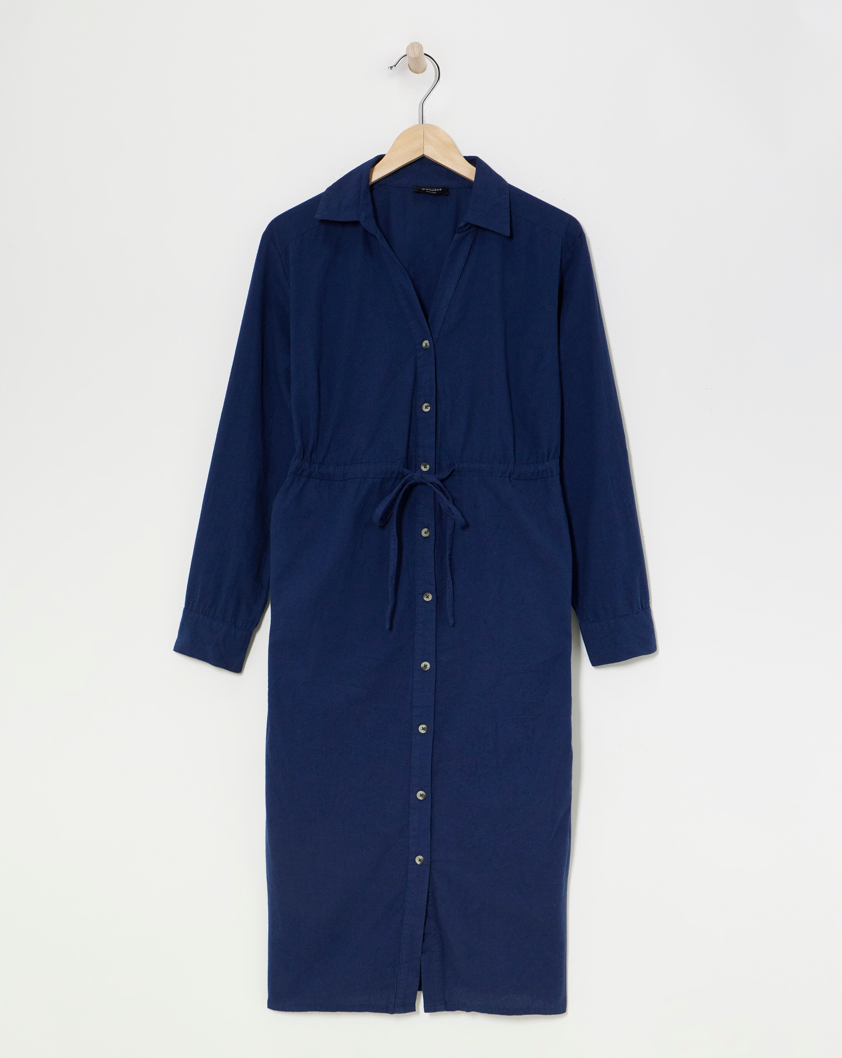 Brushed Flannel Utility Shirt Dress
