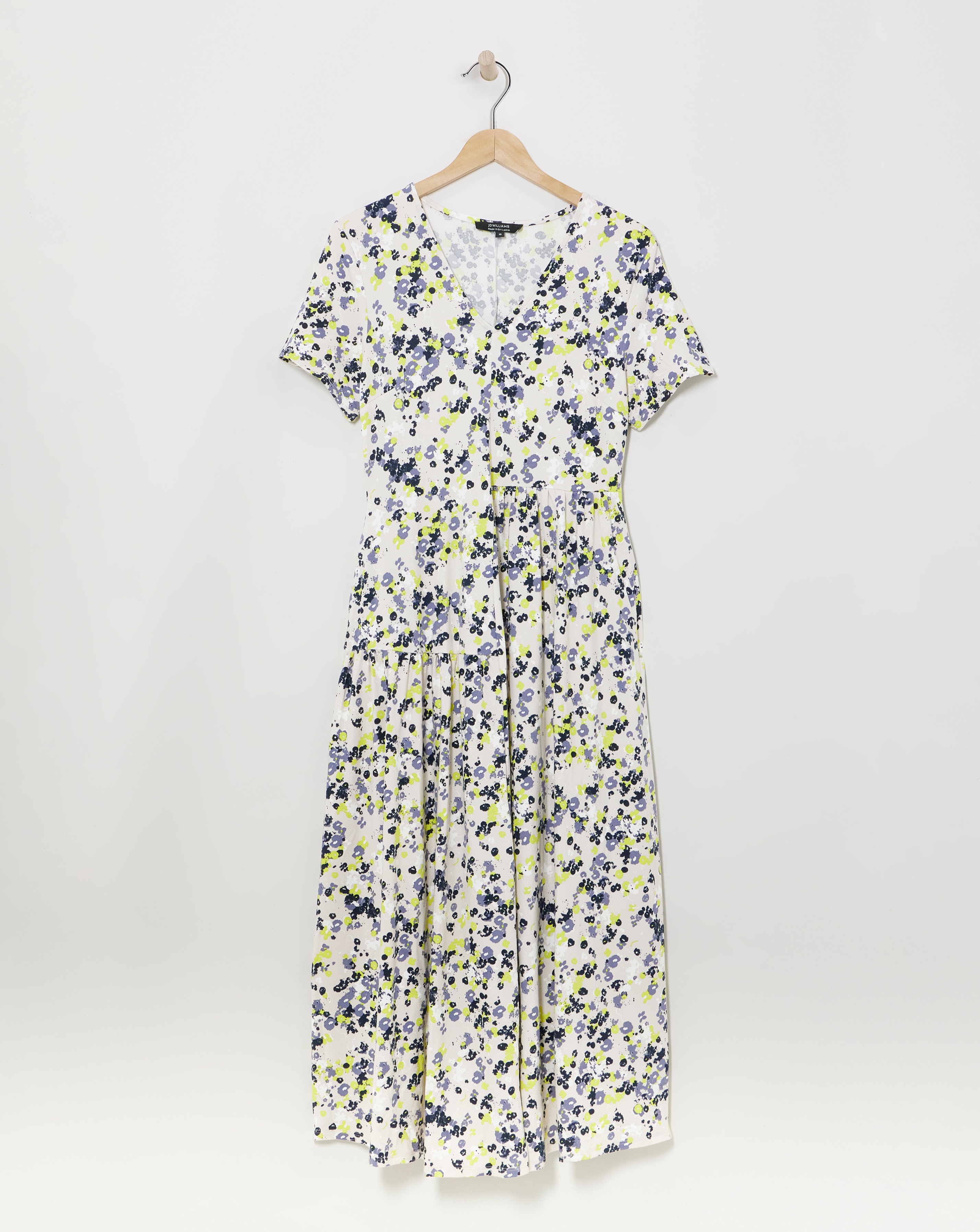 Soft TouchTiered Asymmetric Swing Dress