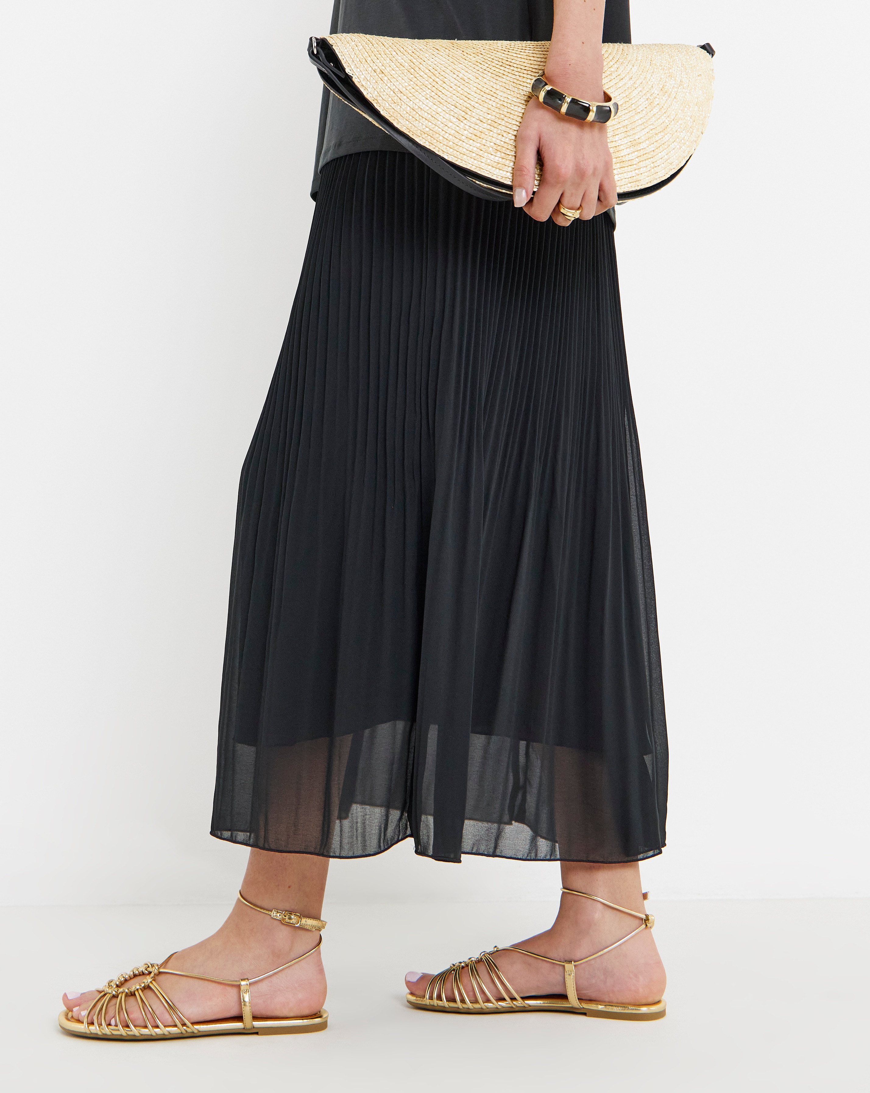 New In - Tubular Woven Sandals Wide