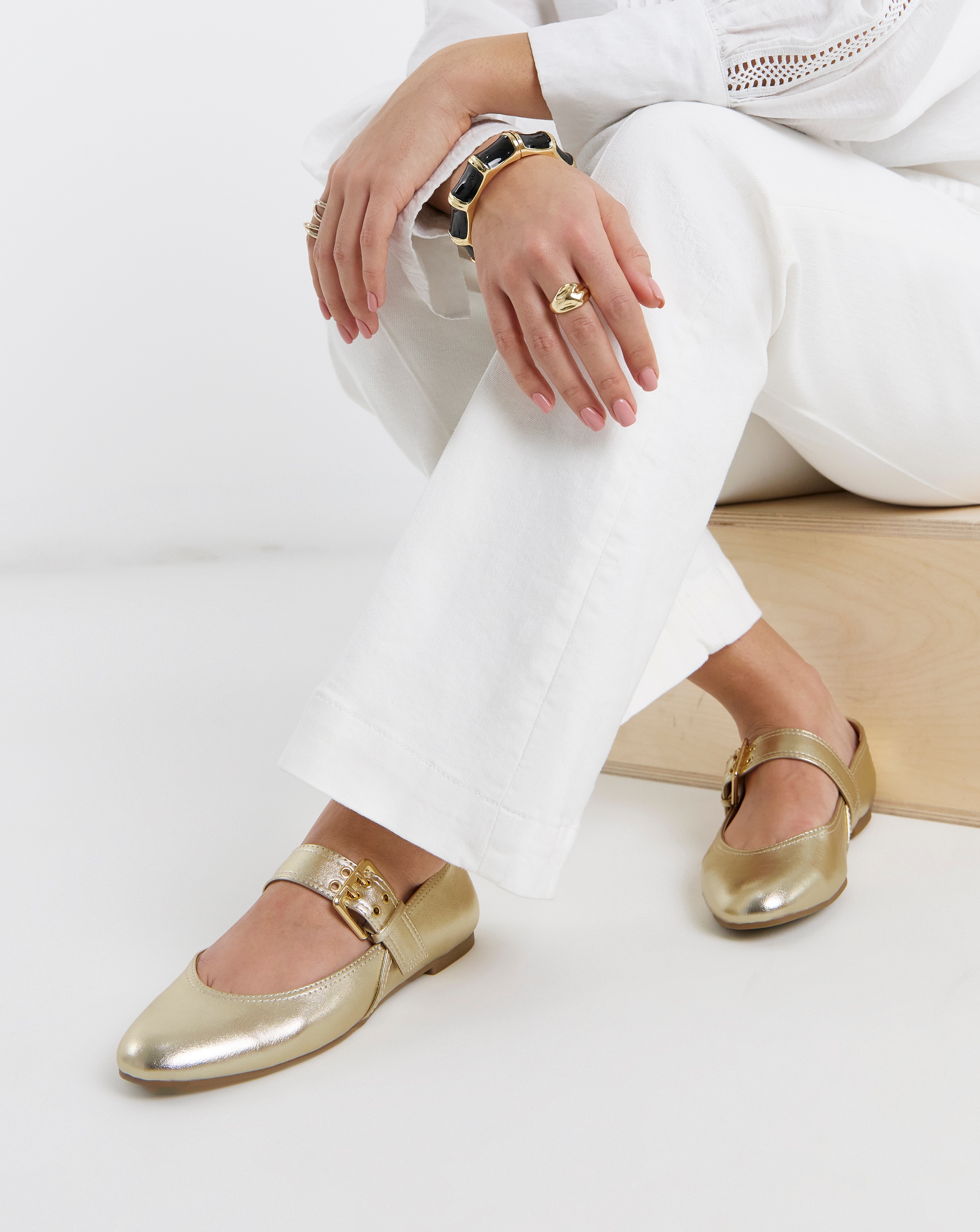 Mary Jane Ballerinas Wide Fit