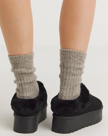 Gigi Quilted Mule Slipper Boots - Standard Fit (D)