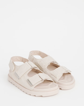 Jess Quilted Touch and Close Sandals Wide E Fit