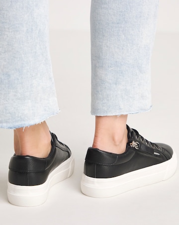 Kate Lace Up Zip Detail Chunky Trainers - Wide Fit (E)