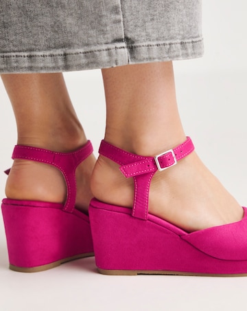 Lexi Barely There Wedge Sandals - Wide Fit (E)