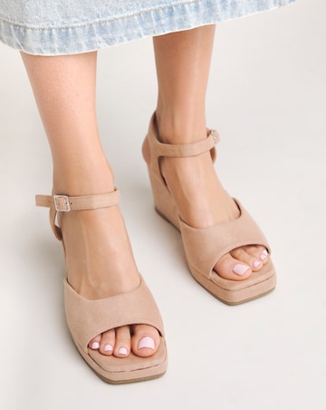 Lexi Barely There Wedge Sandals Extra Wide EEE Fit Simply Comfort