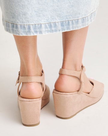 Lexi Barely There Wedge Sandals Extra Wide EEE Fit Simply Comfort