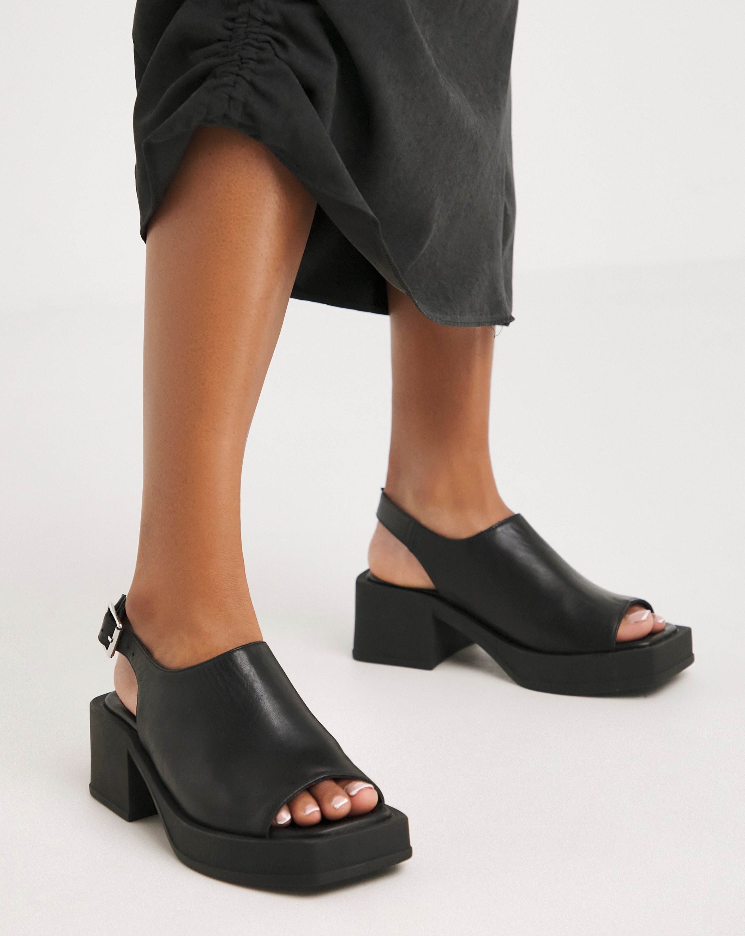 Simply Be Block Heel Sandal Wide