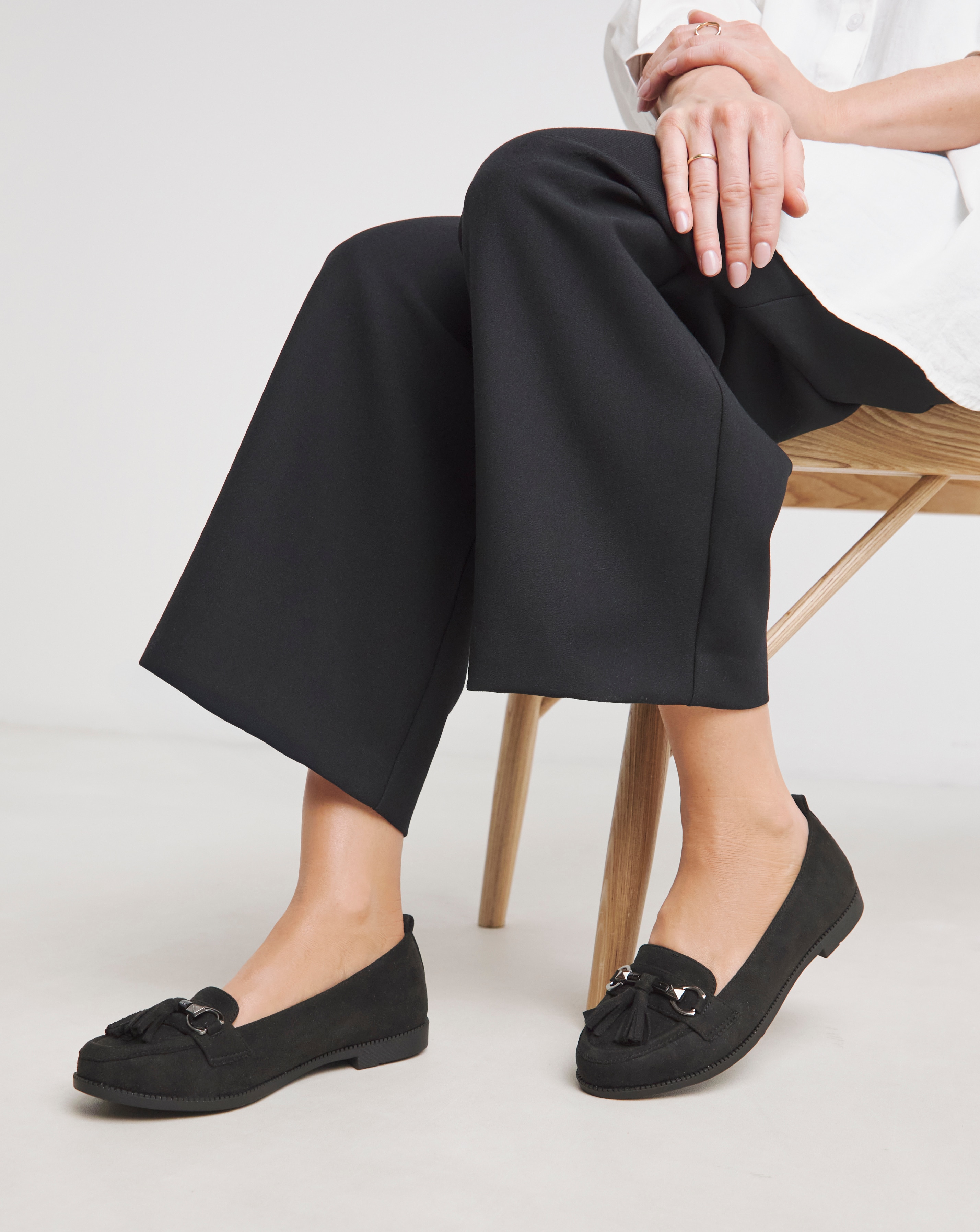 Low Cut Tassel Loafer Ex Wide