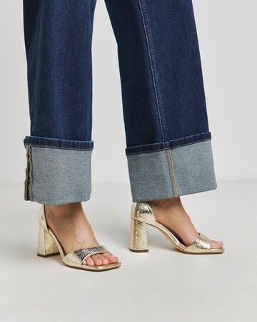 Barely There Block Heel Sandals Wide