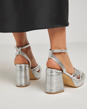 Patsy Feature Heel Sandals - Wide Fit (E)