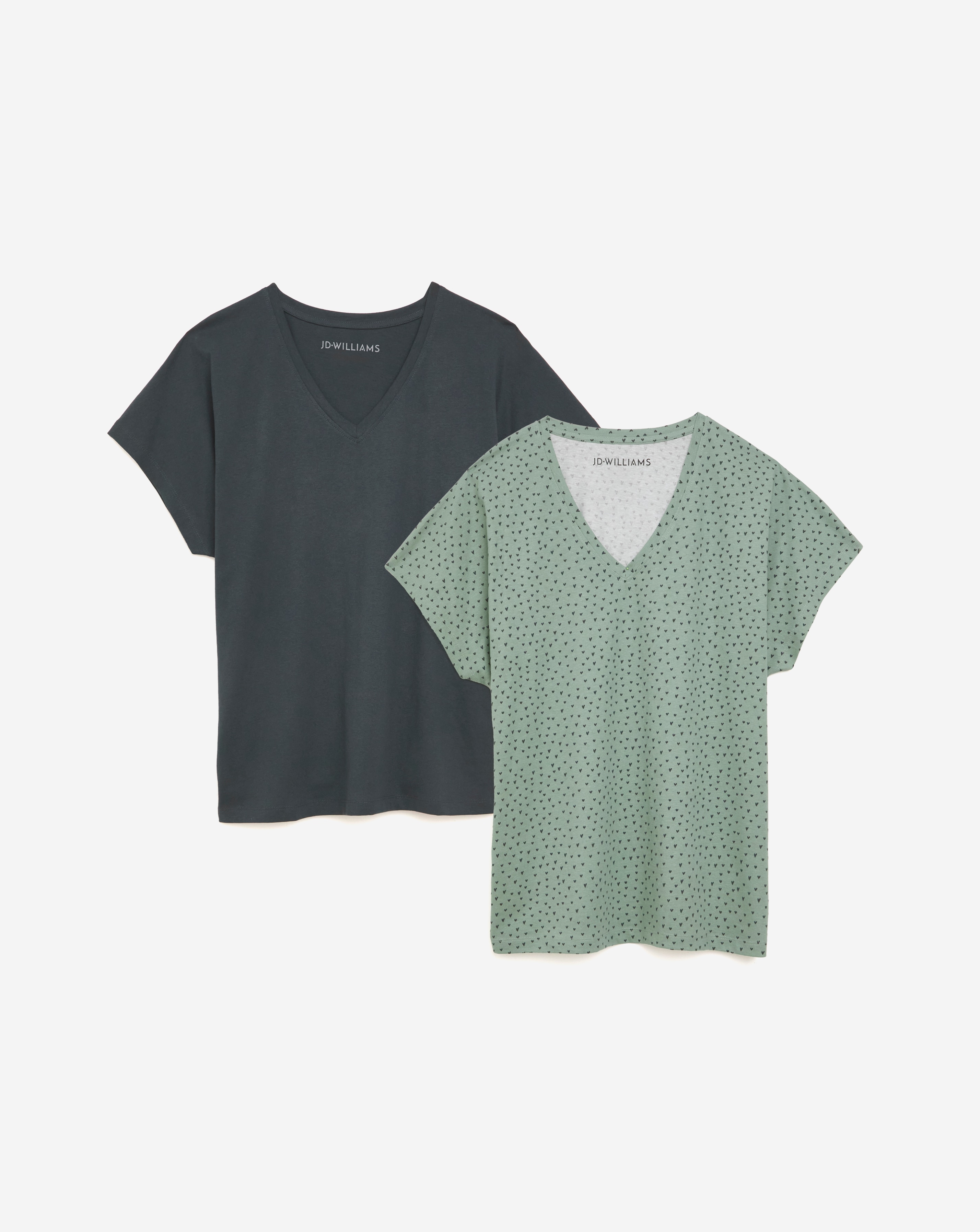 2 Pack V Neck T-Shirts