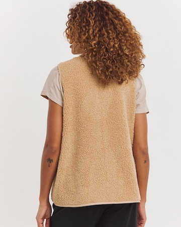 Zip Front Borg Gilet