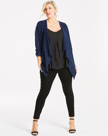 Quiz Curve Navy Waterfall Jacket