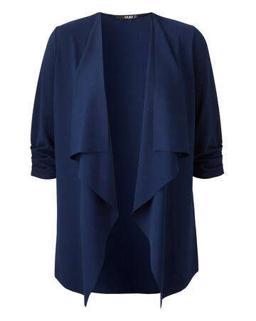 Quiz Curve Navy Waterfall Jacket