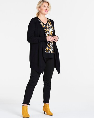 Black Waterfall Cardigan