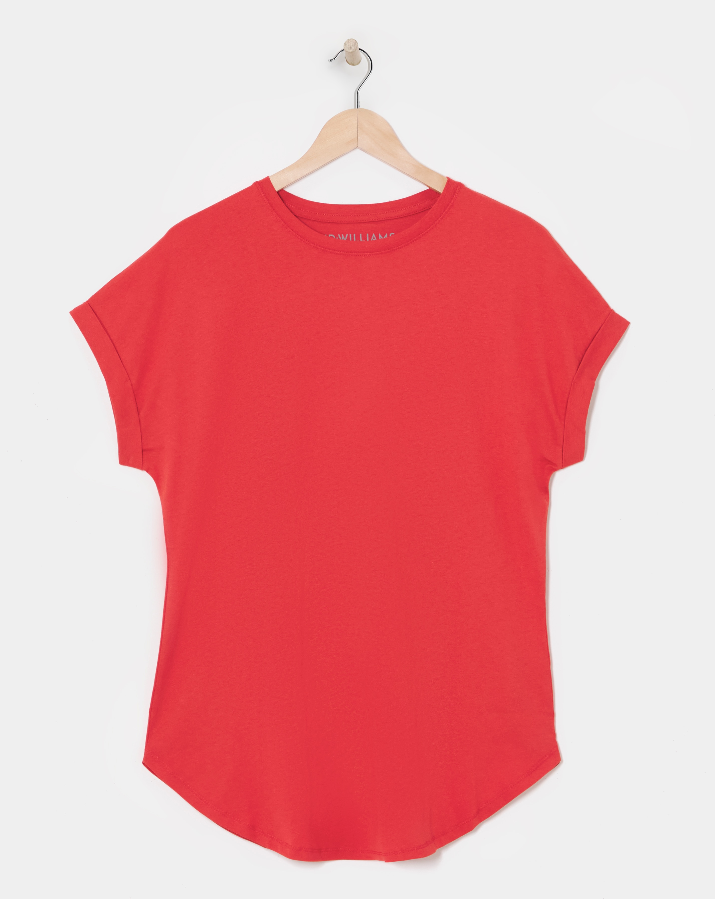 The Longline Short Sleeve Curved Hem