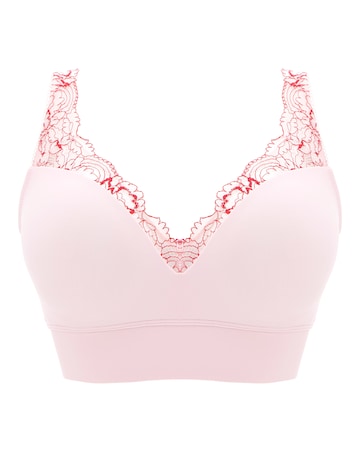Pretty Secrets Ella Lace Pink Multi Moulded Lounge Bra