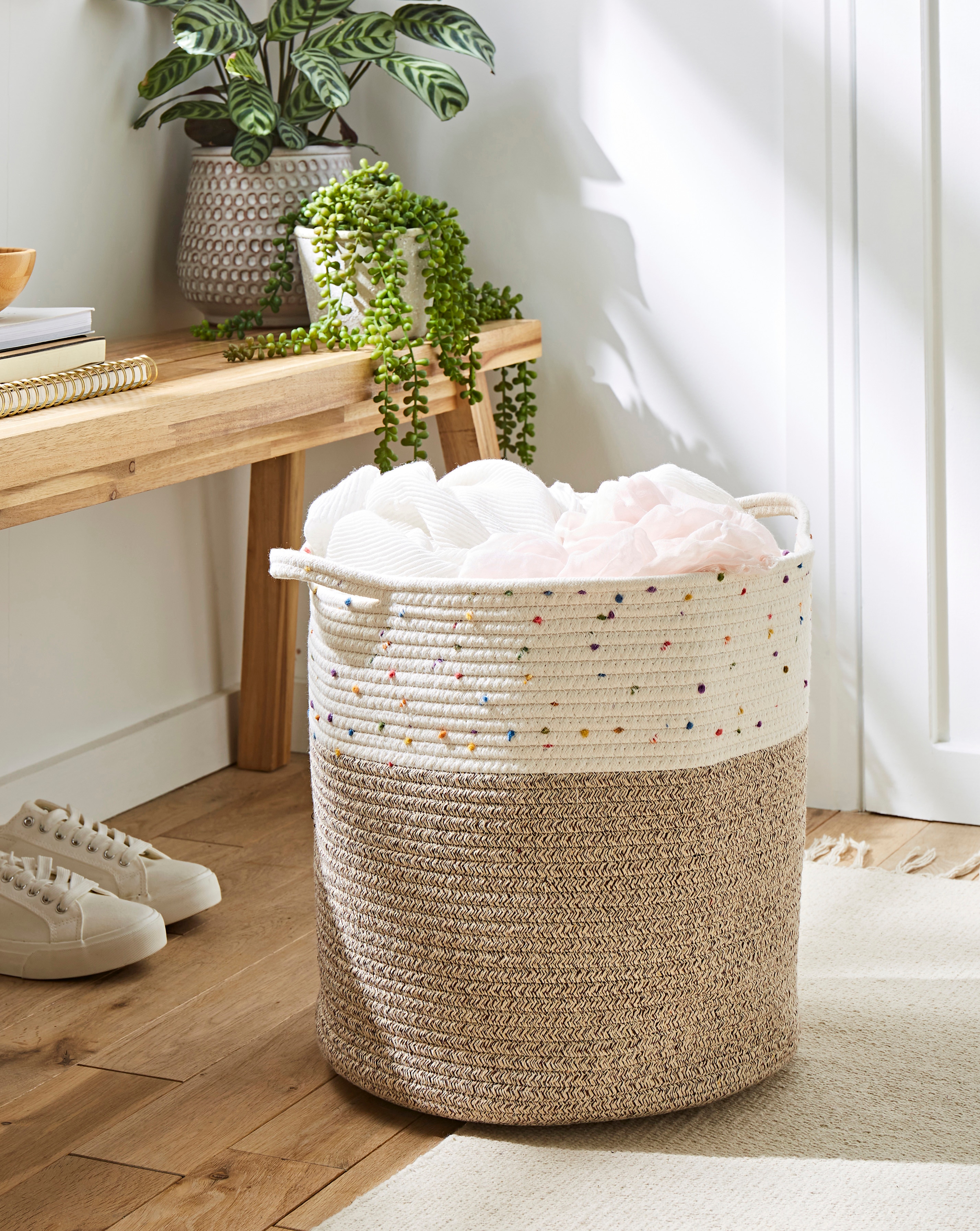 Julipa Storage Basket with Speckles