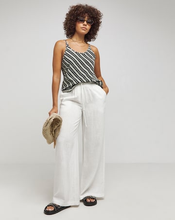 Simply Be Mono Stripe Scoop Neck Cami