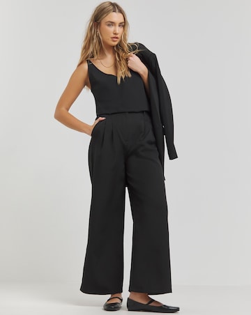 Simply Be Black V Neck Cami