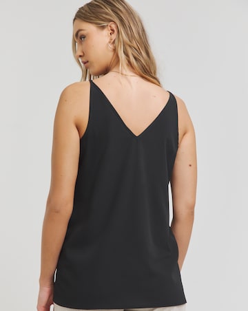 Simply Be Black V Neck Cami