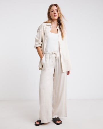 Simply Be Natural Linen Mix Shirt