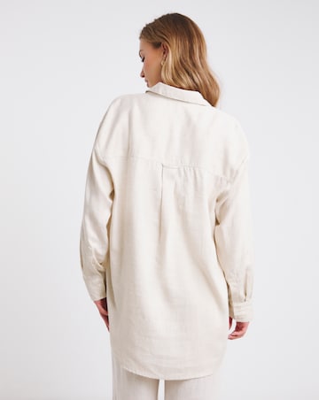 Simply Be Natural Linen Mix Shirt