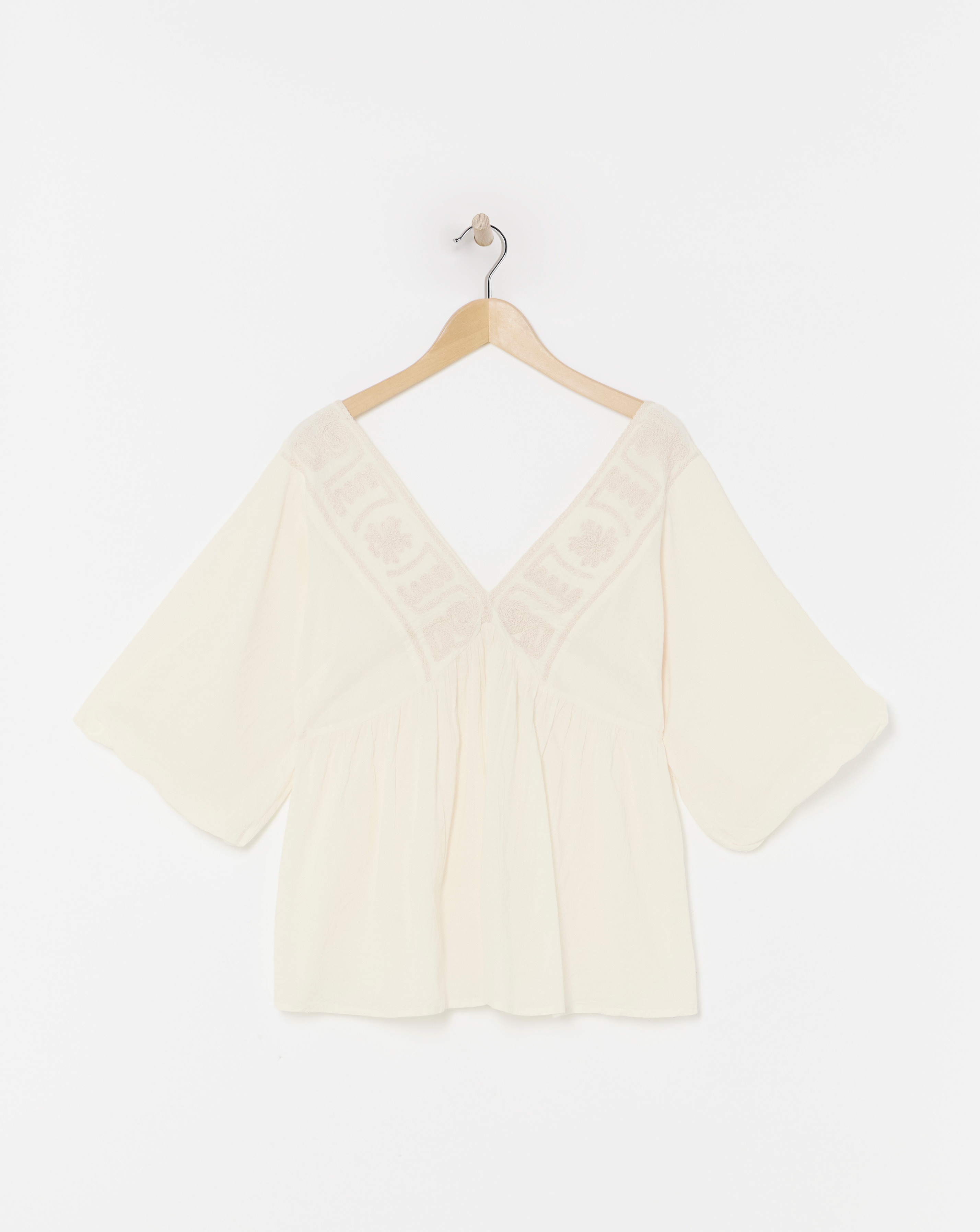 Ivory Embroidered Blouse