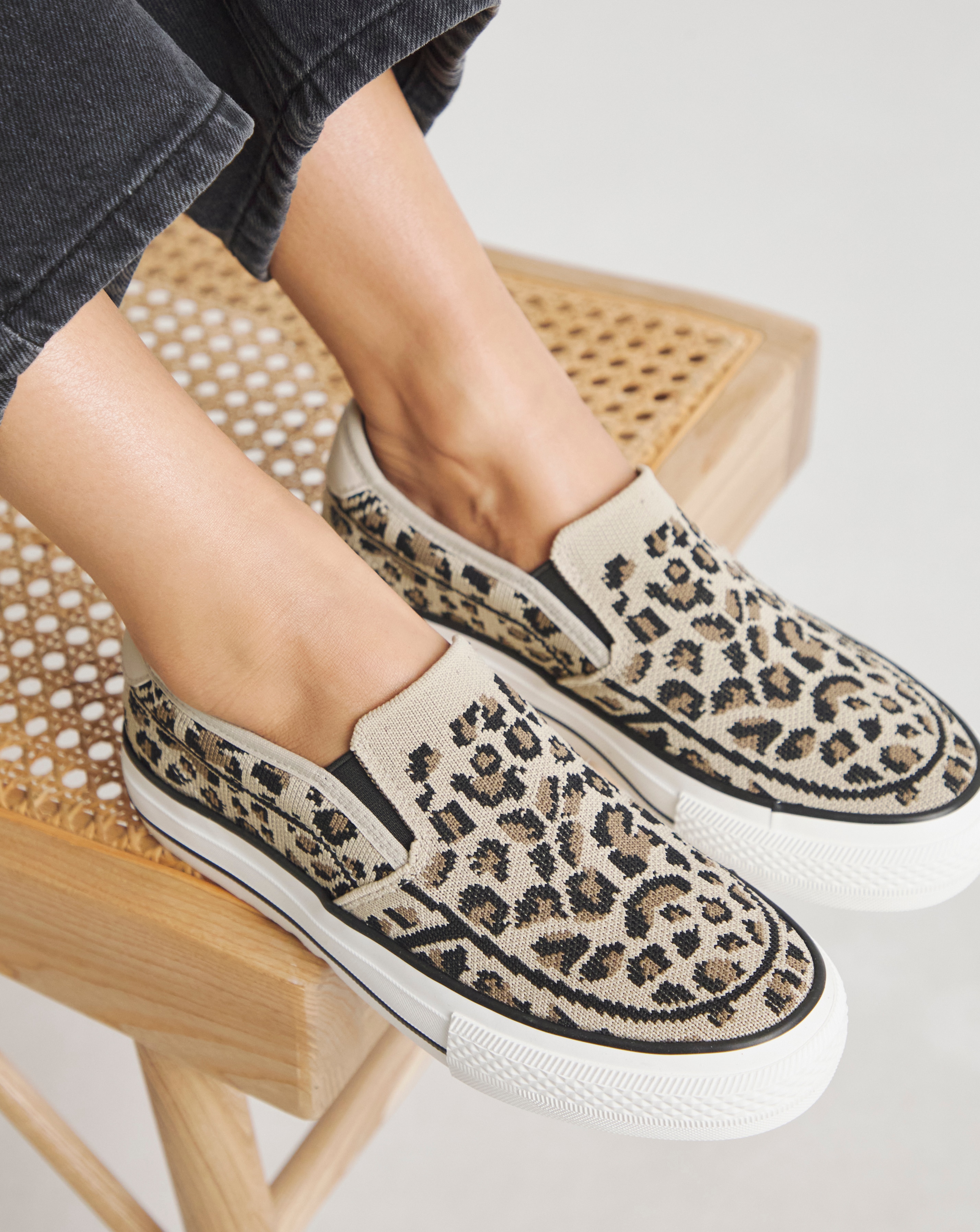 Slip On Canvas Trainer Wide