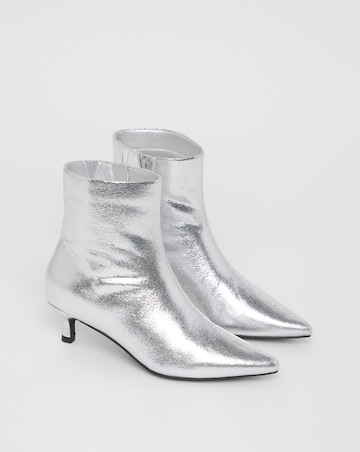 Mambo Kitten Heel Ankle Boots - Wide Fit (E)