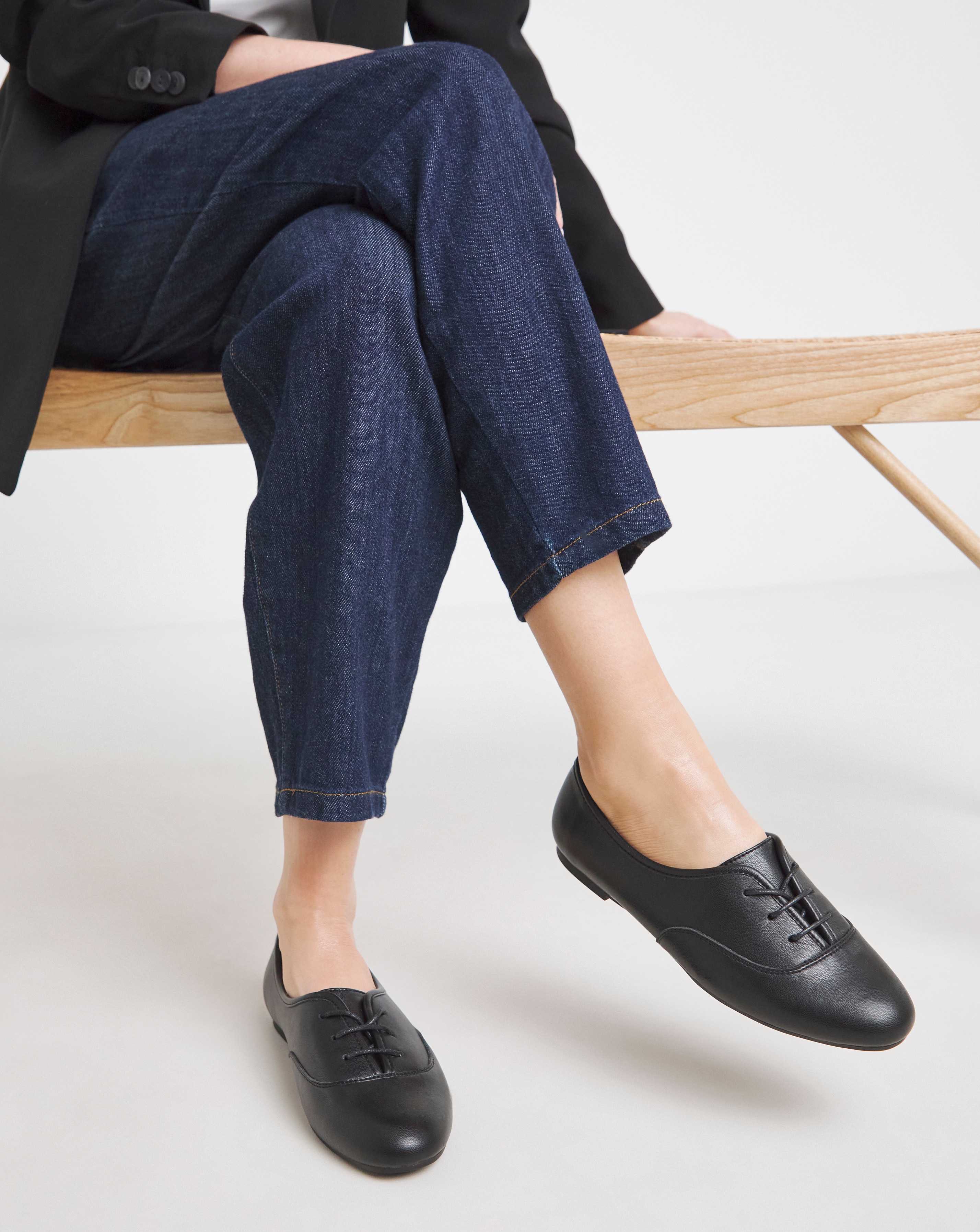 New In - Lace Up Ballerina Shoe Extra Wide