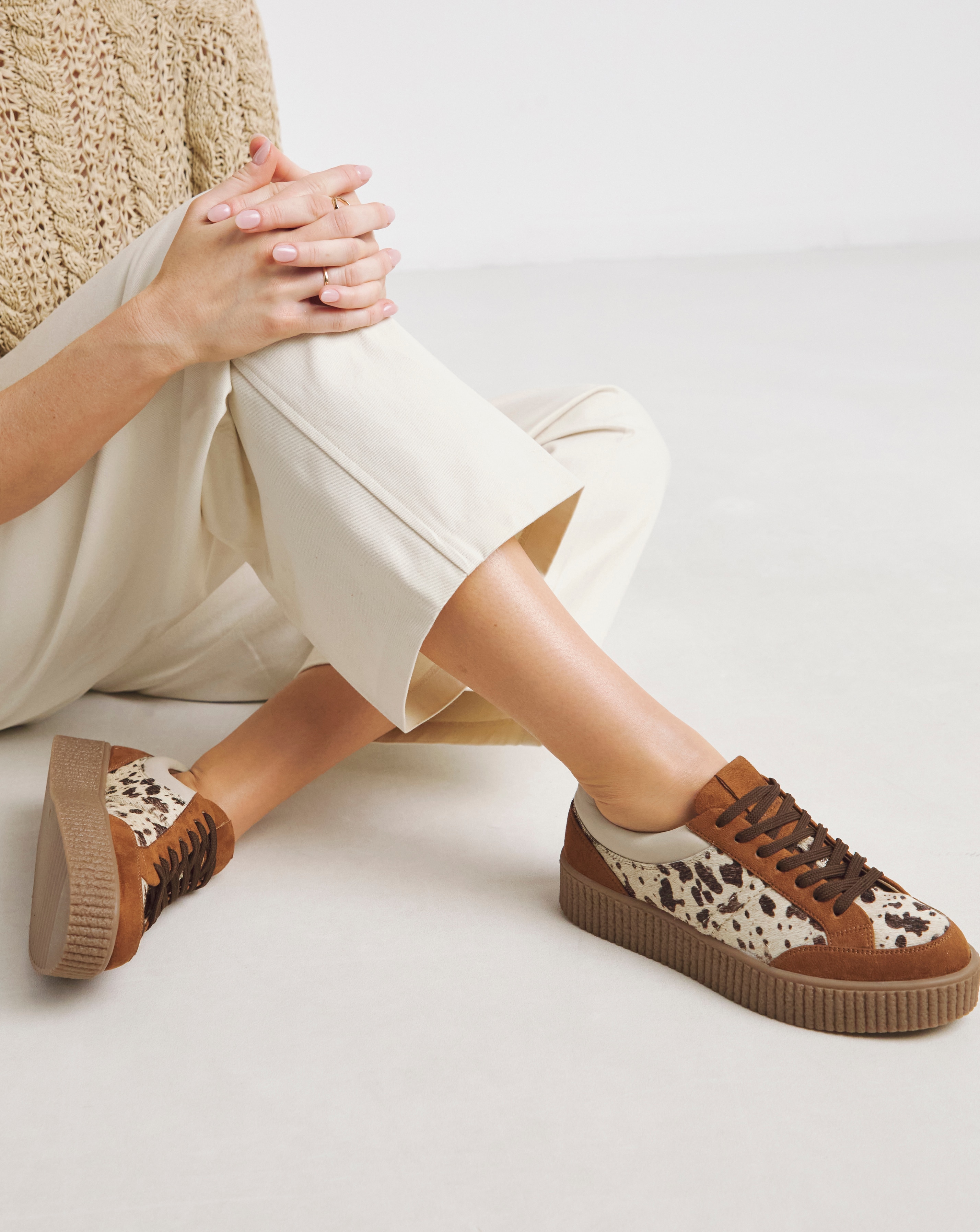 New In - Chunky Lace Up Trainer Extra Wide