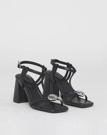 Ella Hardware Detail Heels - Wide Fit (E)