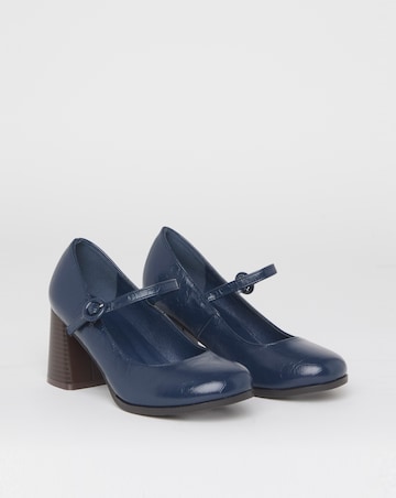 Elodie Vintage Mary Jane Platform Court Shoes - Extra Wide Fit (EEE)
