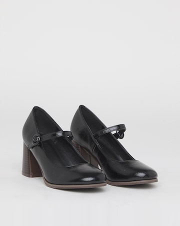 Elodie Vintage Mary Jane Platform Court Shoes - Extra Wide Fit (EEE)