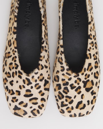 Primrose High Cut Leather Ballerina - Extra Wide Fit (EEE)