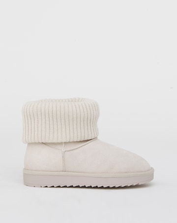 Seeker Warm Lined Cuff Slipper Snug Boots - Wide Fit (E)