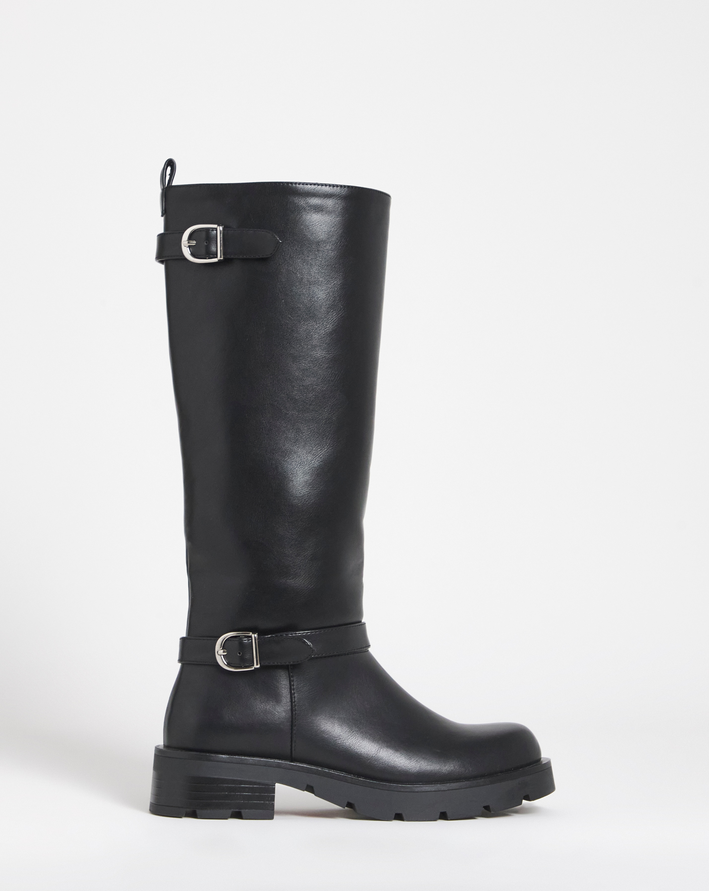 Knee High Biker Boots Extra Wide SC