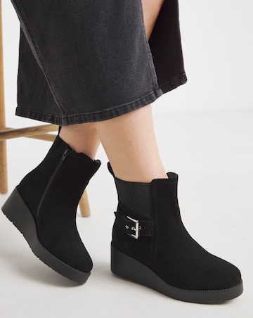 Natalie Wedge Chelsea Boots - Extra Wide Fit (EEE)