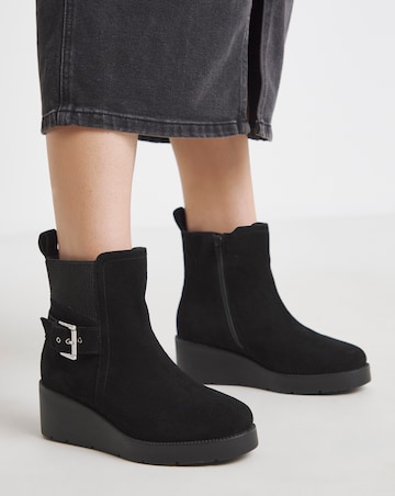 Natalie Wedge Chelsea Boots - Extra Wide Fit (EEE)