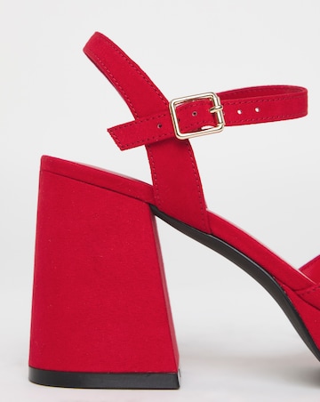 Jive Two Part Platform Heels - Wide Fit (E)