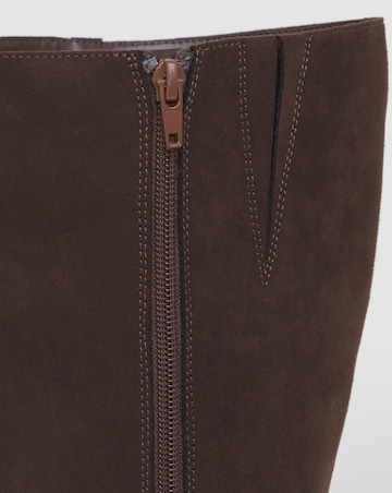 Soprano Block Heel Pointed Knee High Boots Extra Wide Fit (EEE) Super Curvy Calf