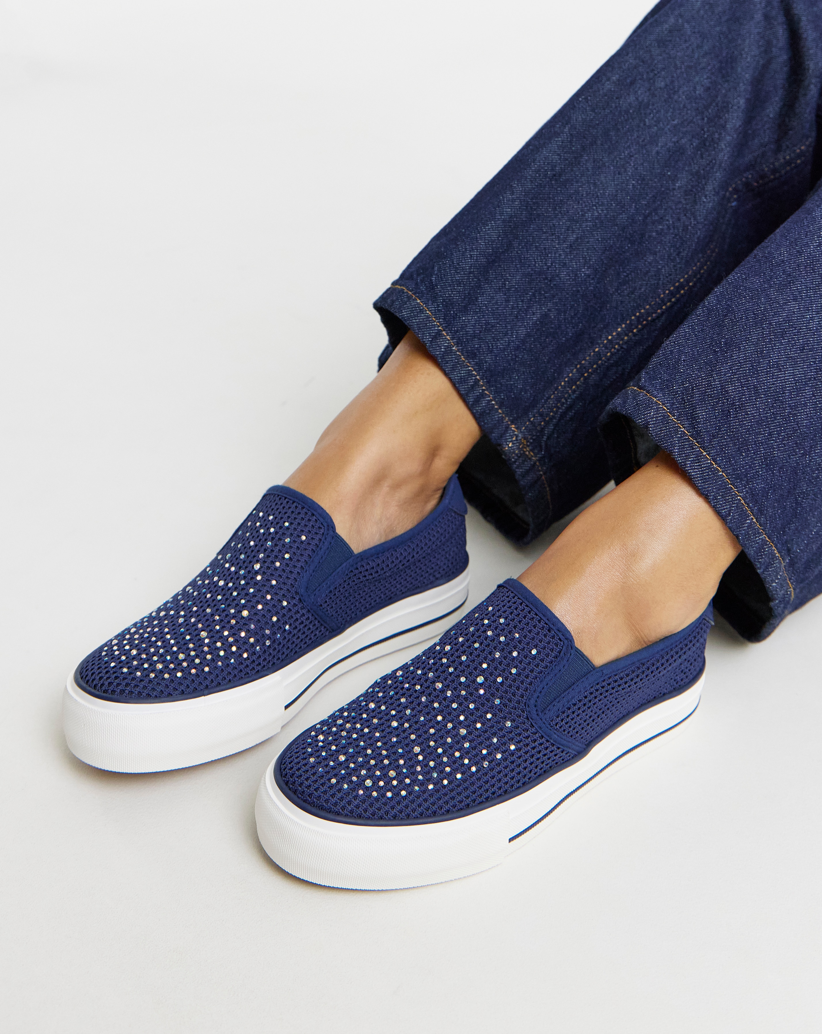 New In - Slip On Canvas Trainer Extra Wide