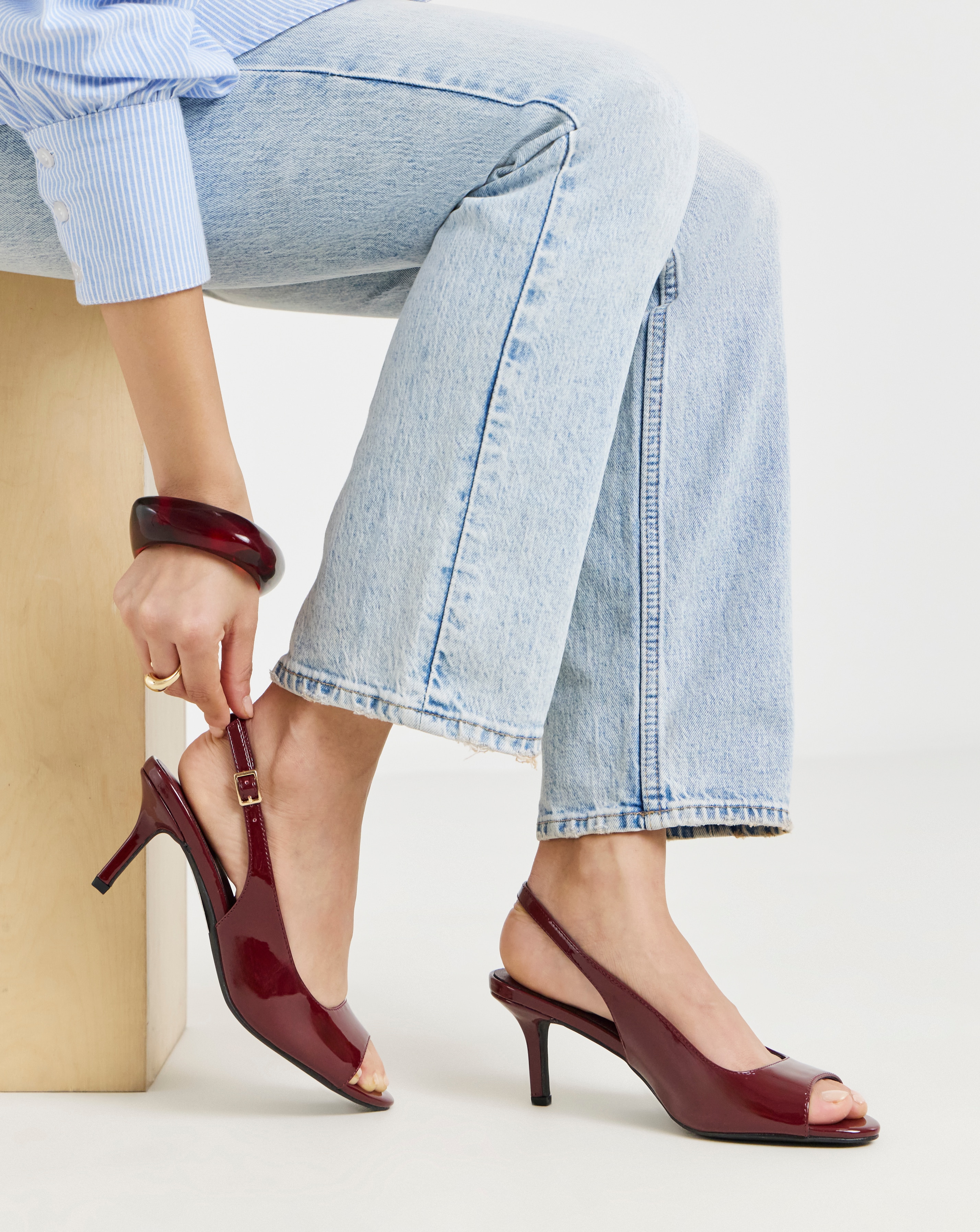 Peep Toe Heels Wide Fit