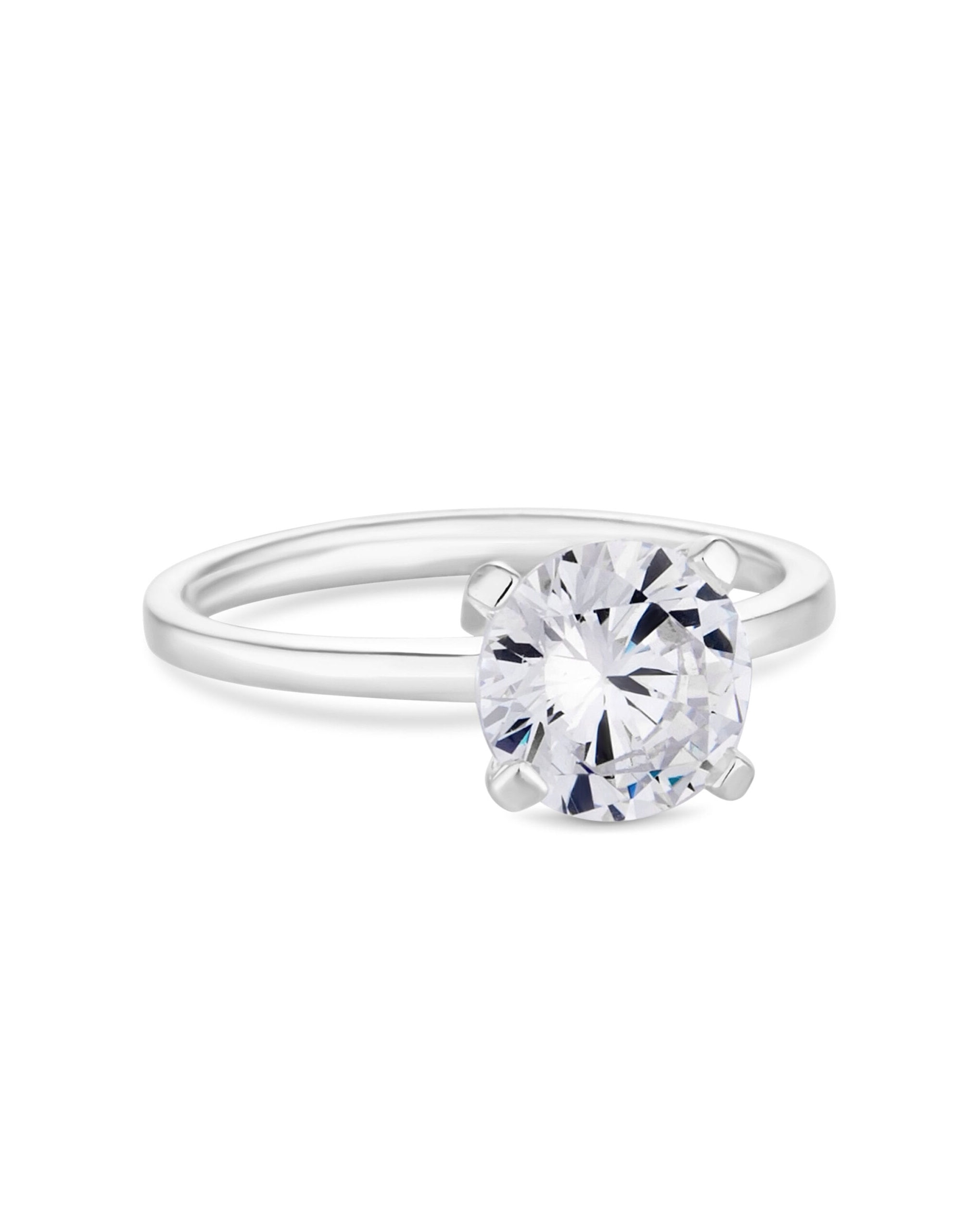 Simply Silver Solitaire Ring