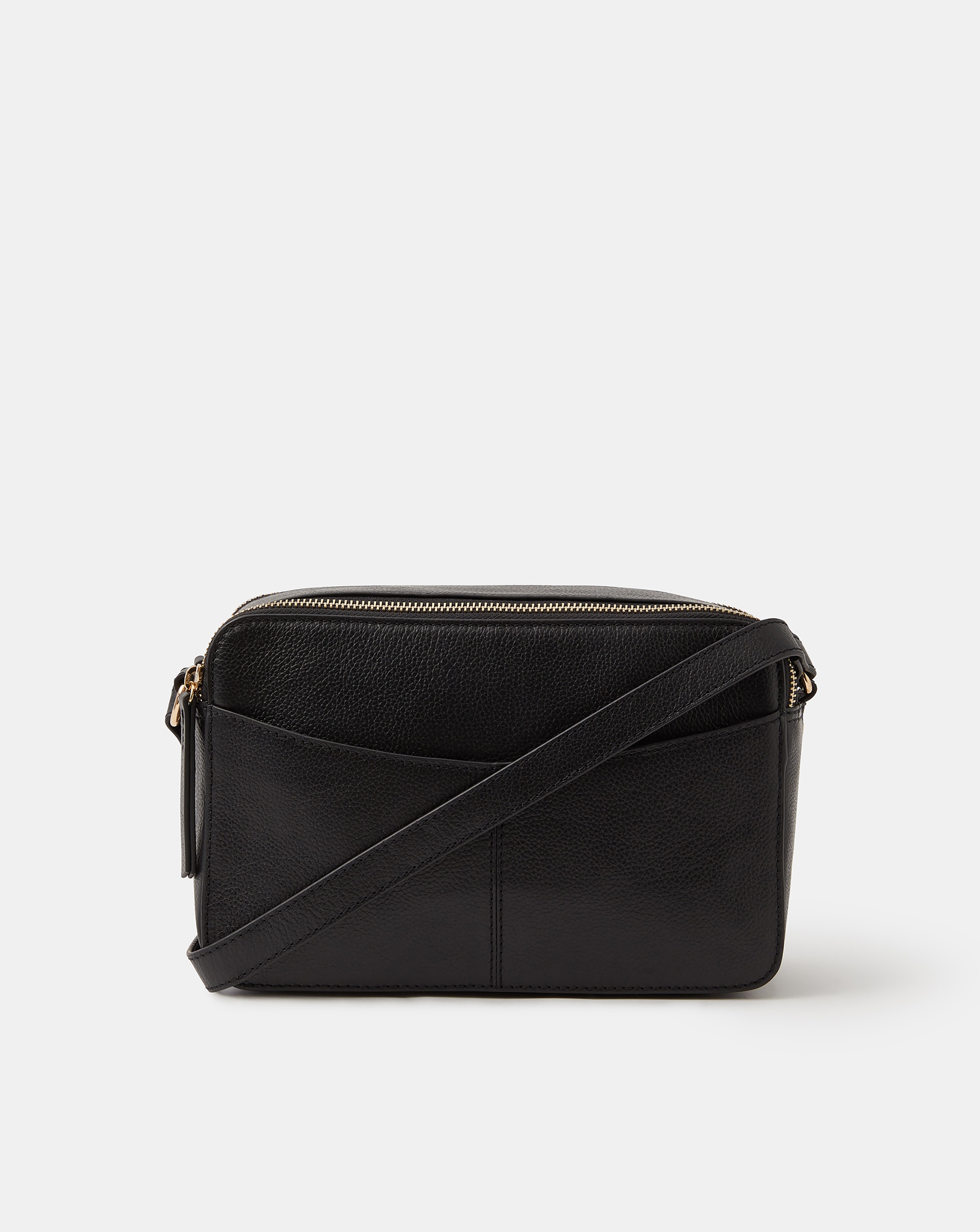 New In - Accessorize Zip Leather Camera Bag